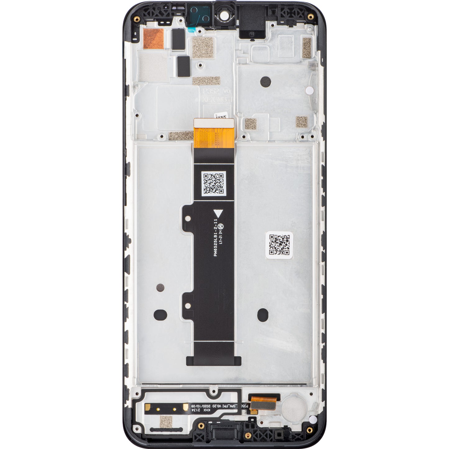 Écran tactile Motorola Moto G20, avec cadre, noir, Service Pack 5D68C18521