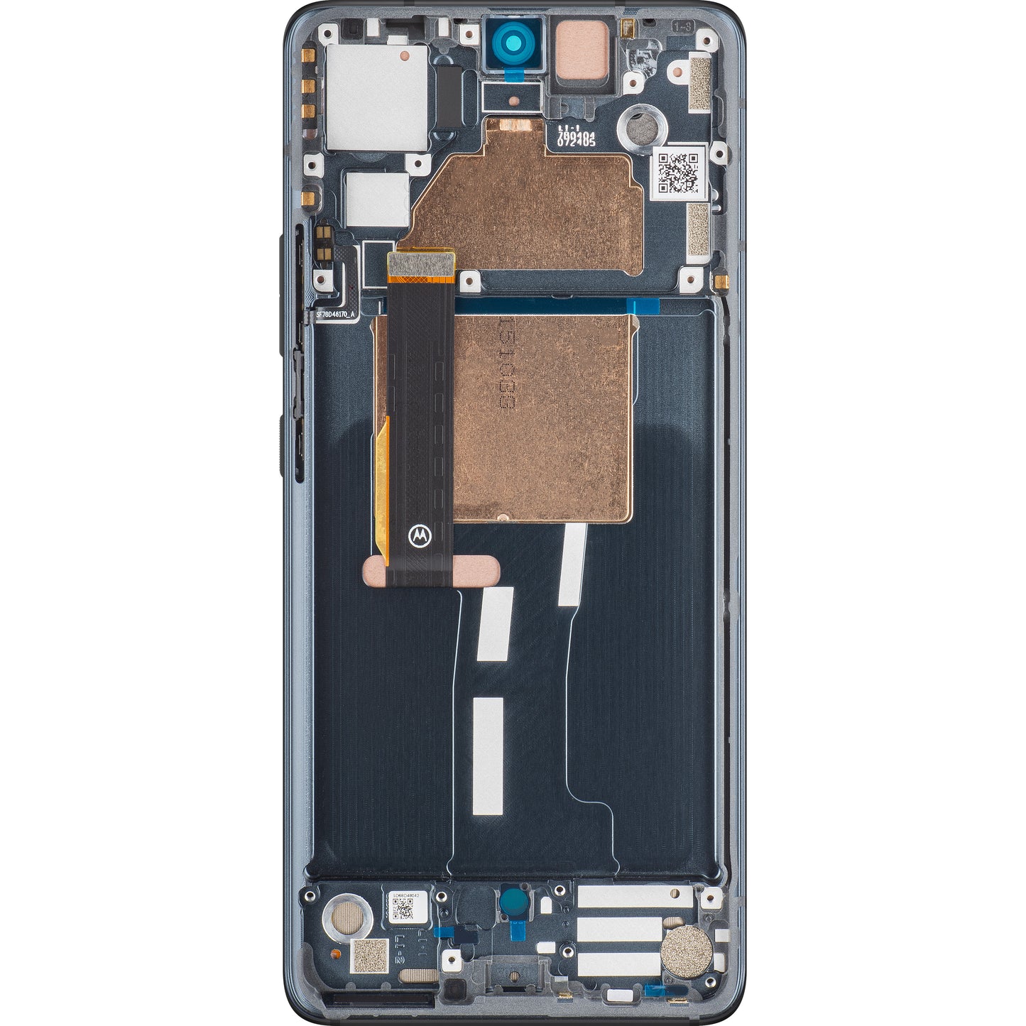 Touchscreen Display Motorola Edge 30 Fusion, with Frame, Black (Cosmic Grey), Service Pack 5D68C21527