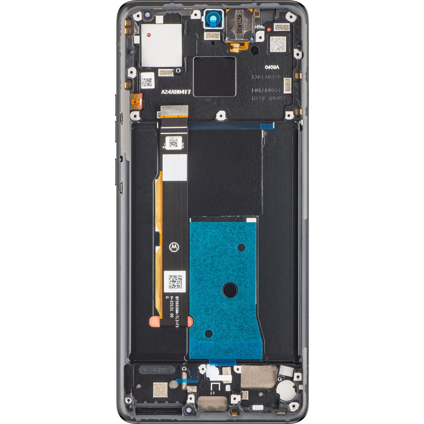 Touchscreen Display Motorola Edge 40, with Frame, Black (Eclipse Black), Service Pack 5D68C22670