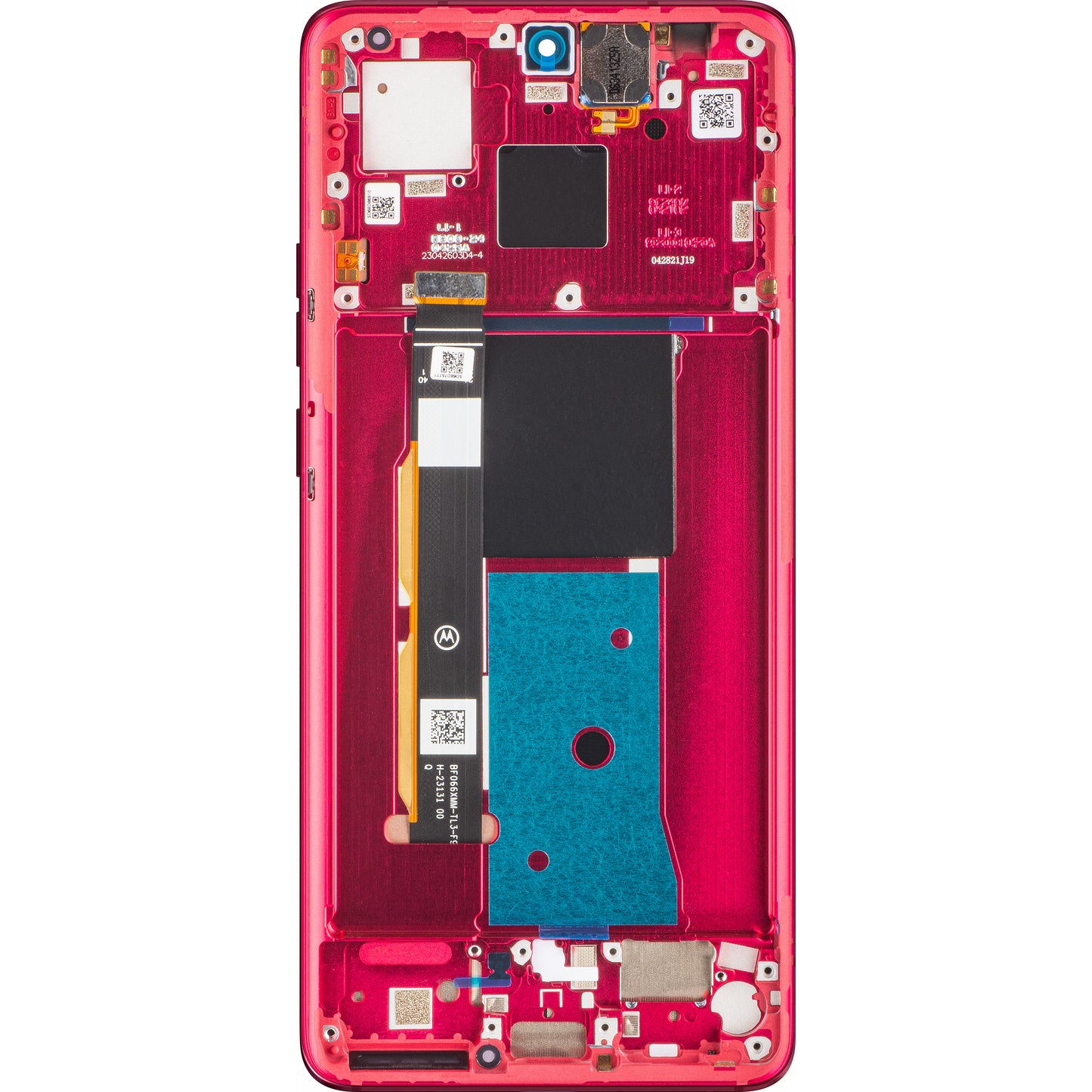Écran tactile Motorola Edge 40, avec cadre, rouge (Viva Magenta), Service Pack 5D68C22712