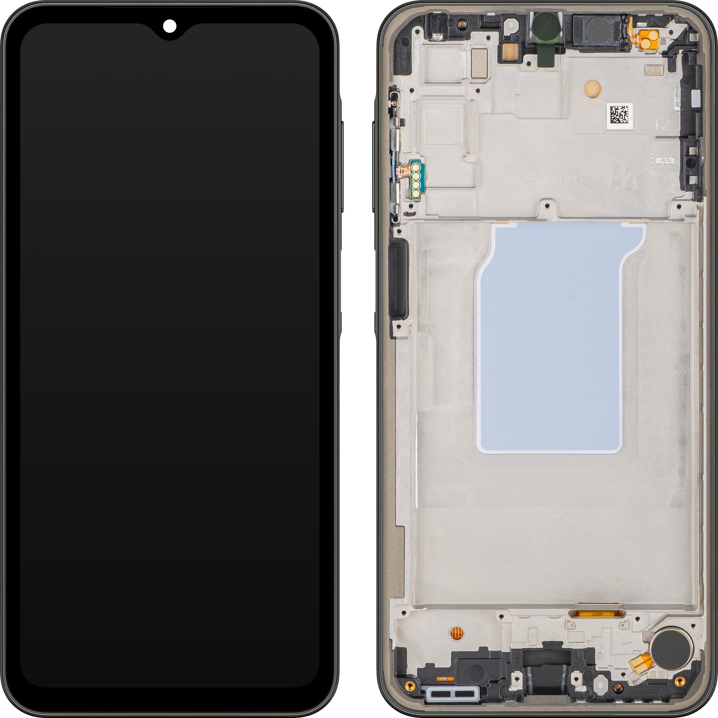 Écran avec Touchscreen MP compatible avec Samsung Galaxy A26 A266, avec Cadre, Noir