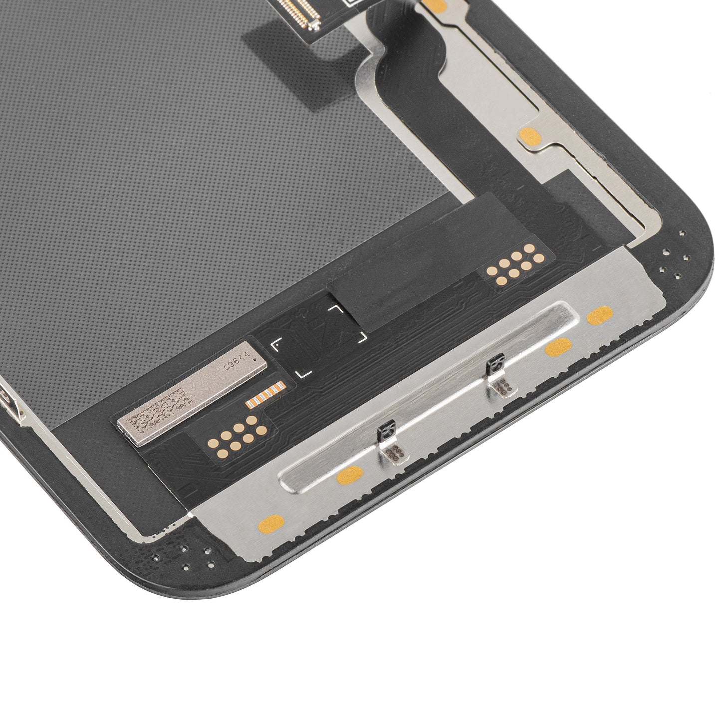 Écran tactile MP compatible avec Apple iPhone 13, avec cadre, version Soft OLED IC Movable FHD, Noir