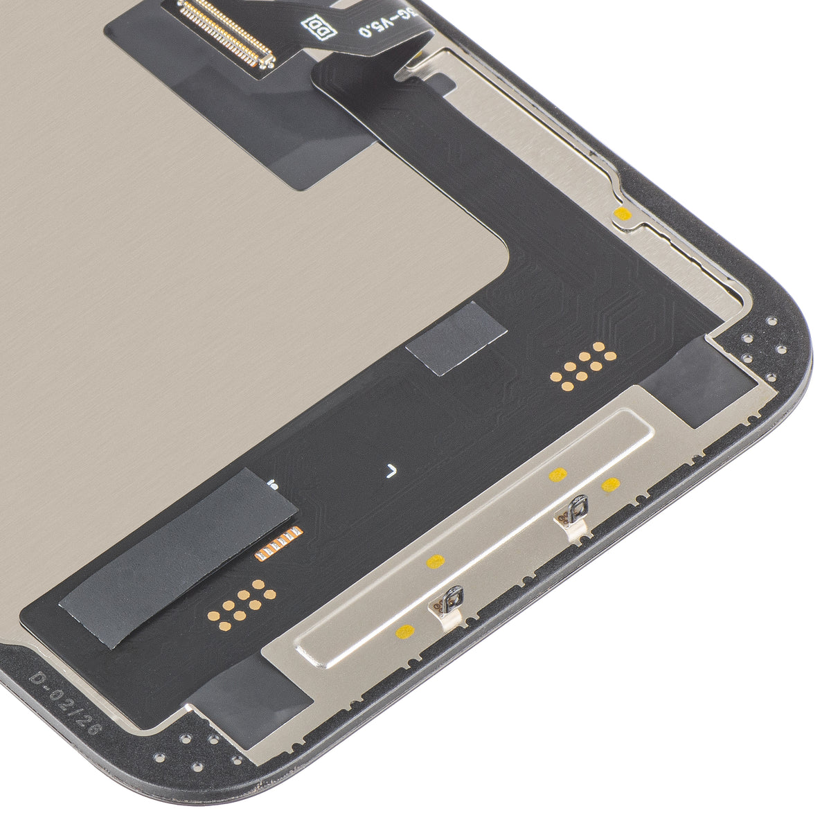 Écran tactile MP compatible avec Apple iPhone 14, avec cadre, version Soft OLED FHD 120Hz IC Movable, Noir