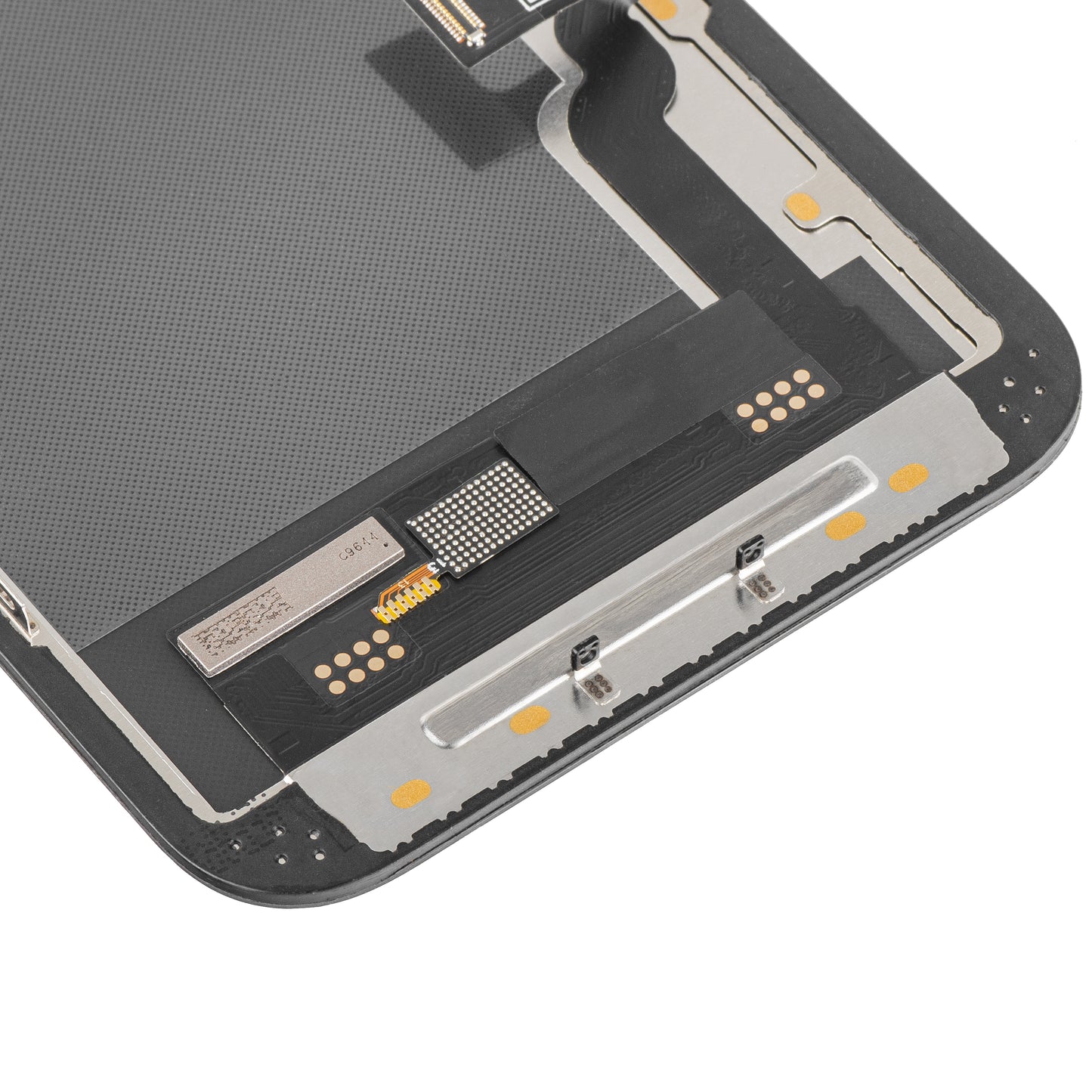 Écran tactile MP compatible avec Apple iPhone 13, avec cadre, version Soft OLED IC Movable FHD, Noir