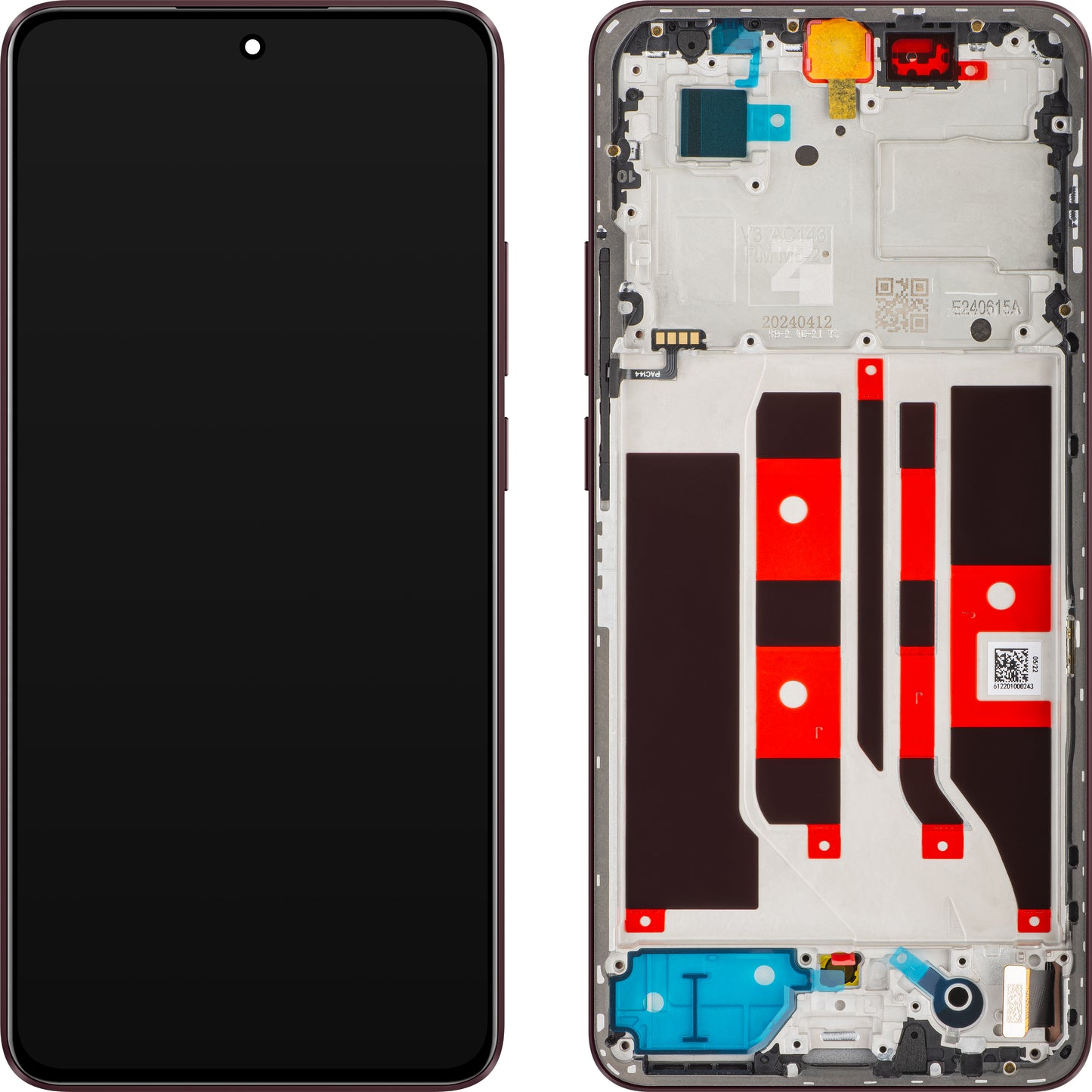Écran tactile Oppo F25 Pro / Reno11 F, avec cadre, Cherry, Service Pack 621029000177