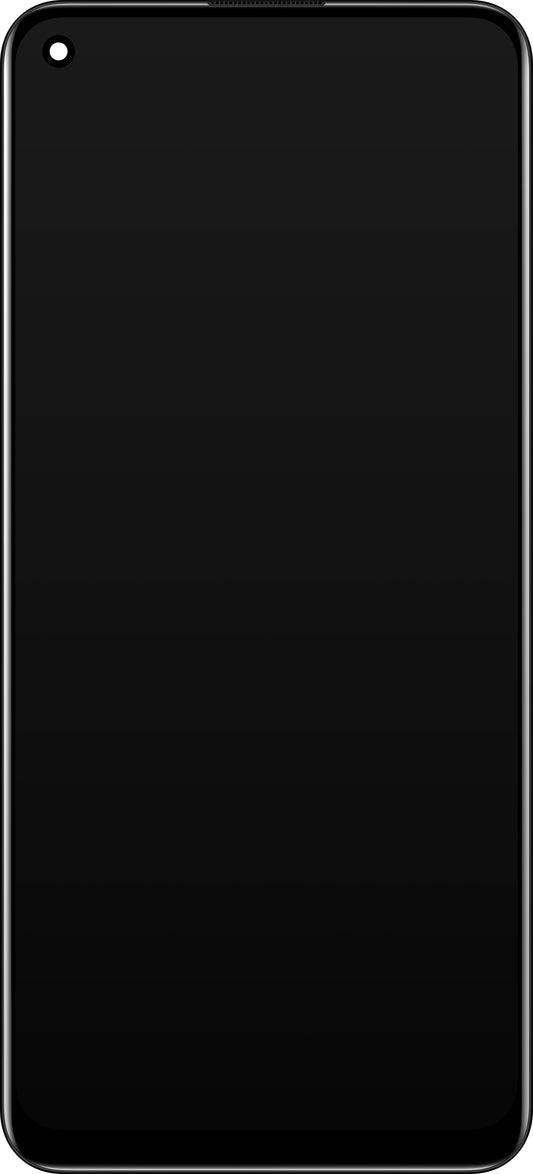Écran tactile Oppo Reno5 F / A94 / F19 Pro / Reno5 Lite, avec cadre, noir, Service Pack 4906763
