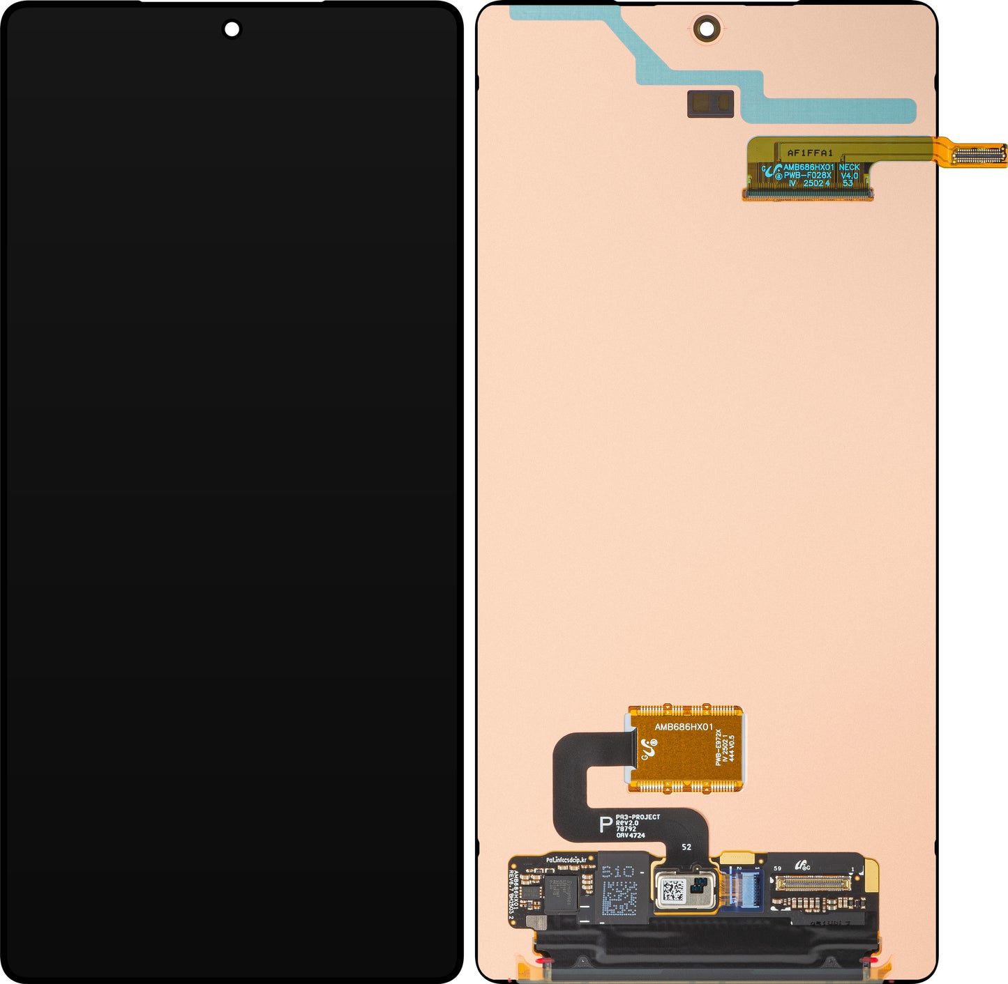 Écran tactile Samsung Galaxy S25 Ultra S938, Pack de service GH82-36588A