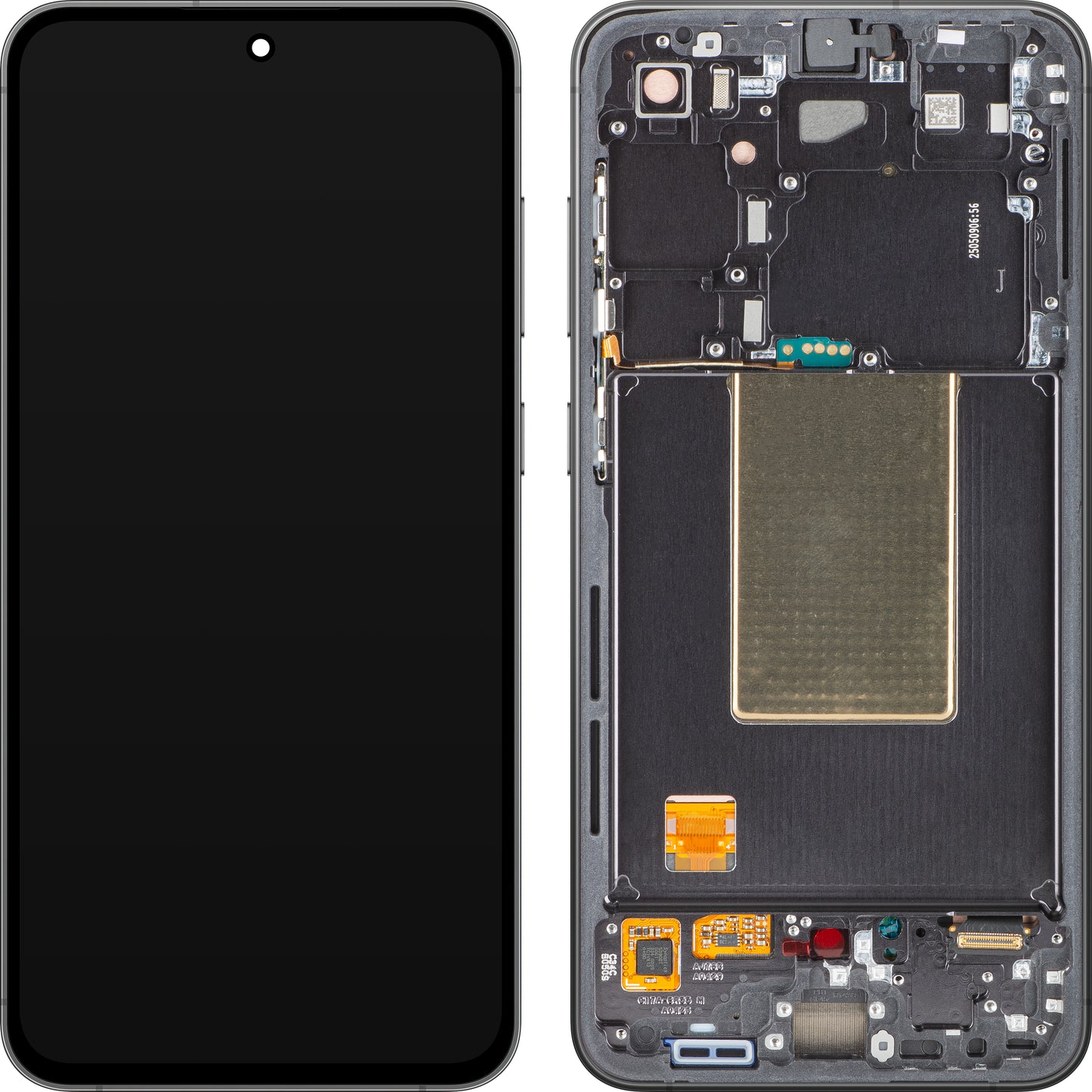 Samsung Galaxy S24 FE S721 Écran tactile Samsung Galaxy S24 FE S721, avec cadre, noir (graphite), Service Pack GH82-35848A