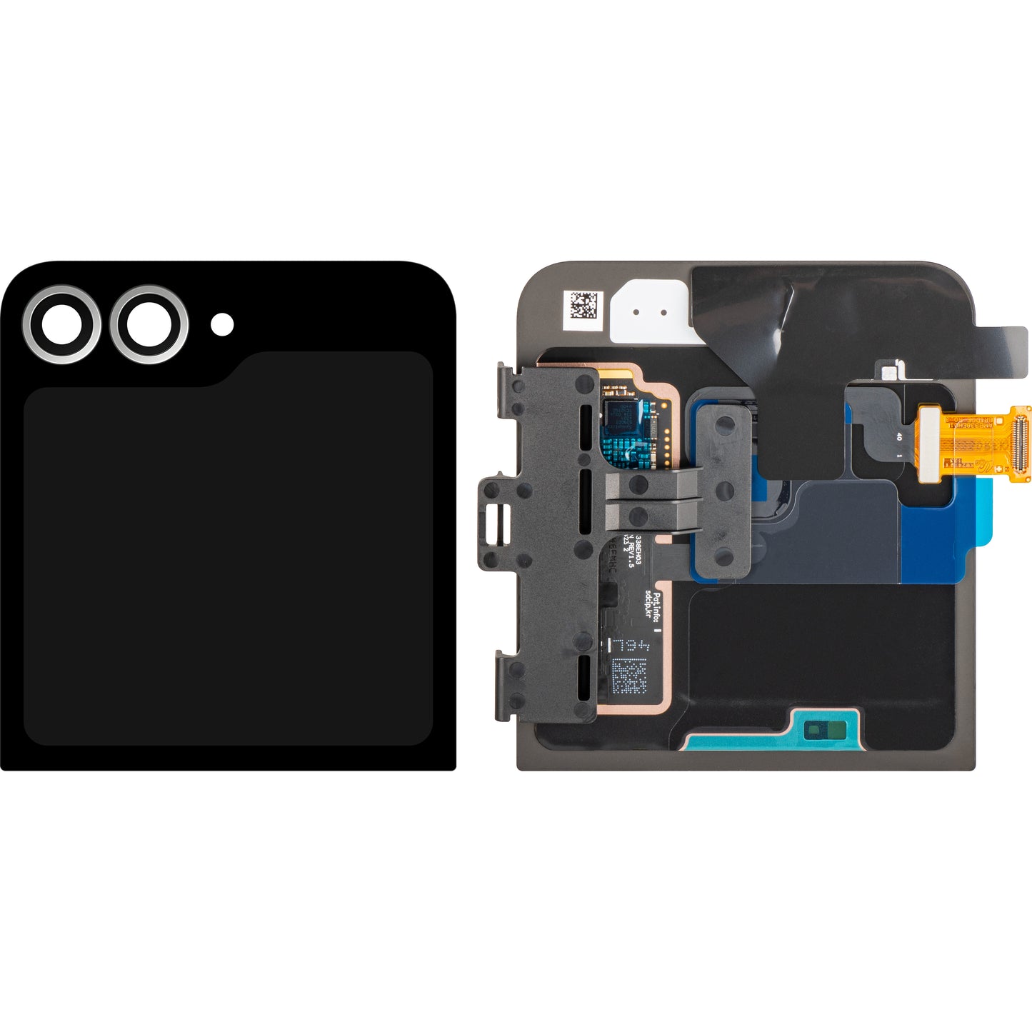 Écran avec Touchscreen Samsung Galaxy Z Flip6 F741, Sous Externe, Blanc, Pack de Service GH97-30012F