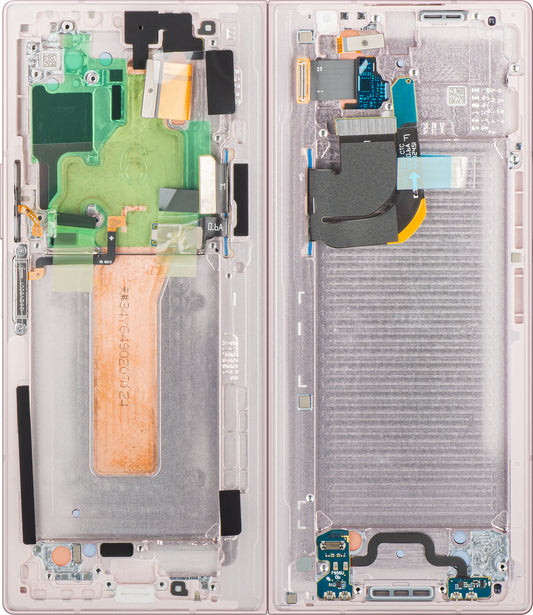Écran tactile Samsung Galaxy Z Fold6 F956, avec cadre, sous-inner, rose, Service Pack GH82-35042B