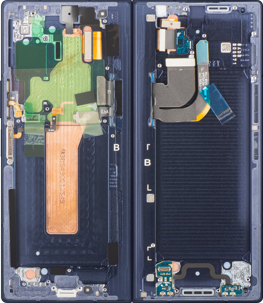 Écran tactile Samsung Galaxy Z Fold6 F956, avec cadre, sous-inner, bleu marine (Navy), Service Pack GH82-35042C