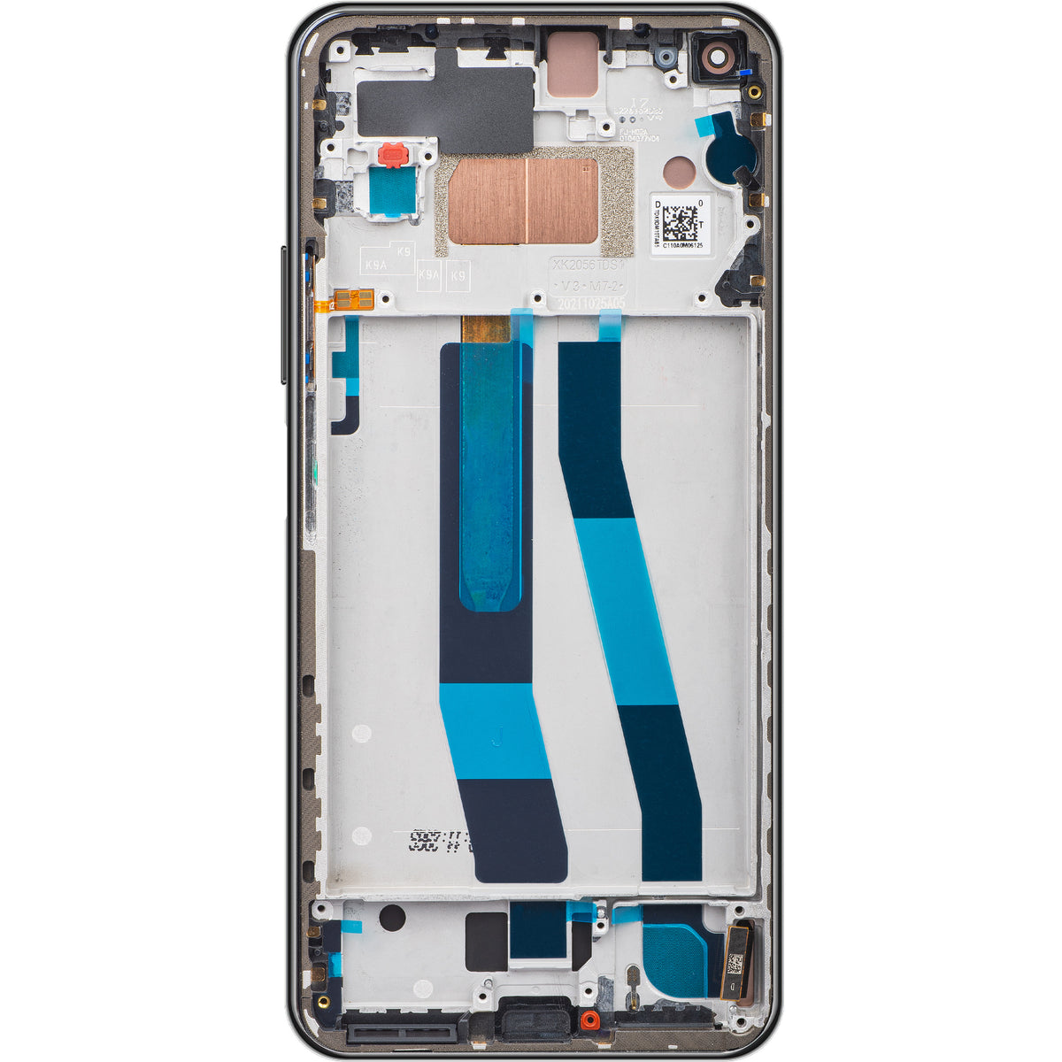 Écran tactile Xiaomi 11 Lite 5G NE, avec cadre, noir (Truffle Black), échange 5600030K9D00