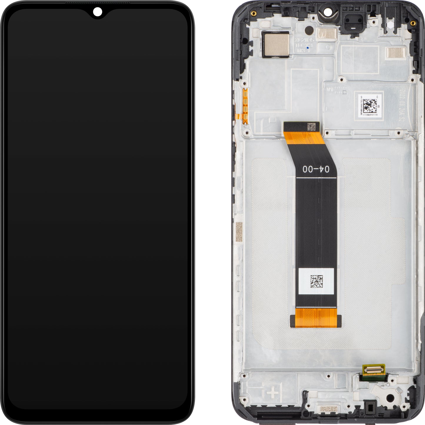 Écran avec Touchscreen Xiaomi Poco M5 / M4 5G / Redmi 10 5G, avec Cadre, Noir, Service Pack 560005L19P00