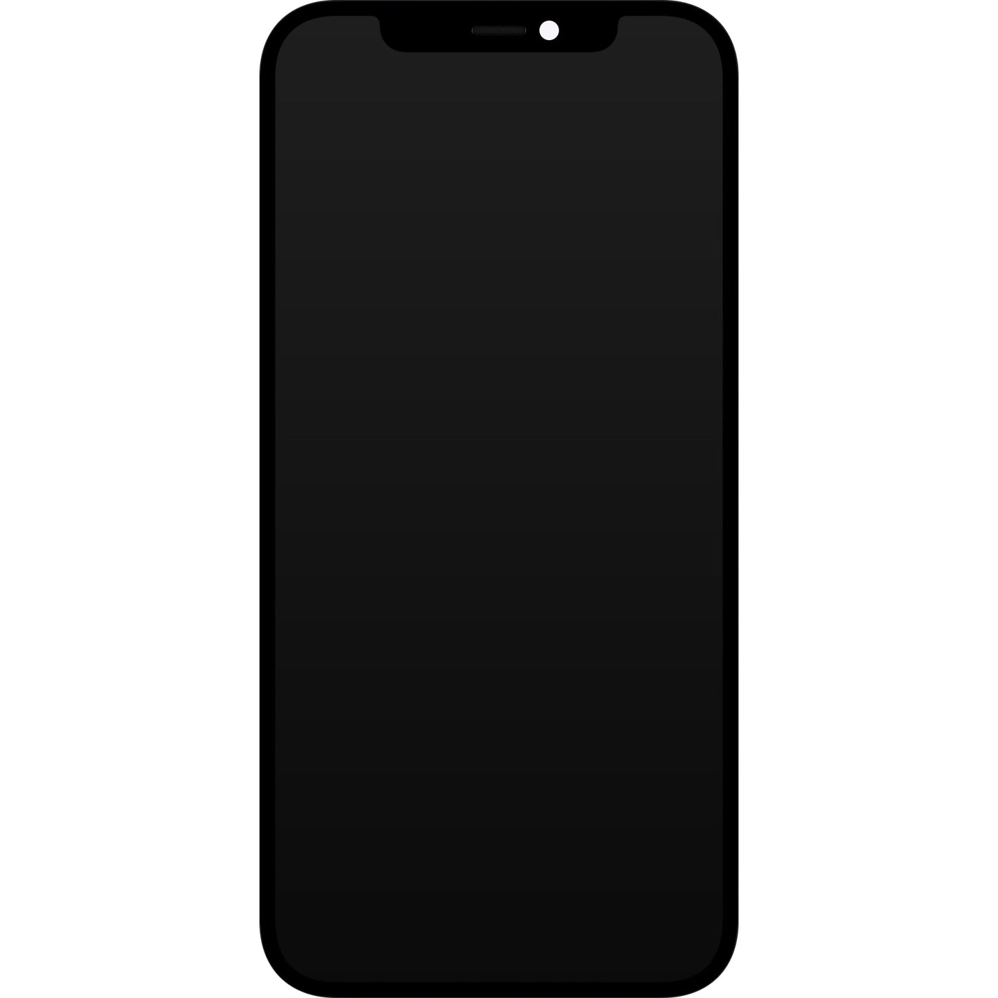 Écran avec Touchscreen JK pour Apple iPhone 12 / 12 Pro, avec Cadre, Version LCD In-Cell IC Movable, Noir