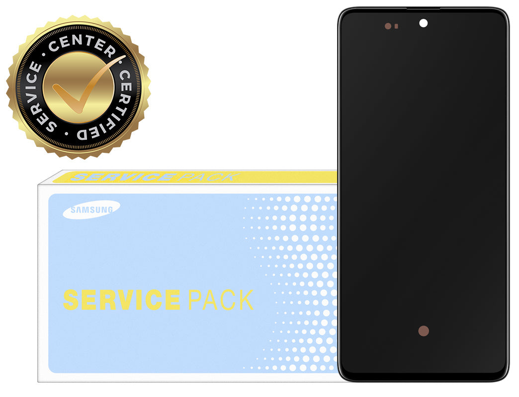 Samsung Galaxy Galaxy A71 A715 Touchscreen Display, with Frame, Black, Service Pack GH82-2215152A