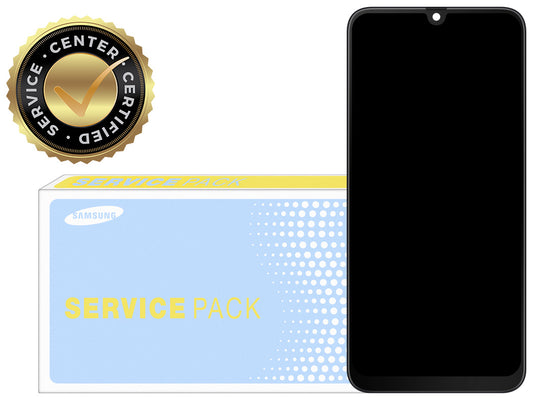 Touchscreen Display Samsung Galaxy A50 A505, with Frame, Black, Service Pack GH82-19204A