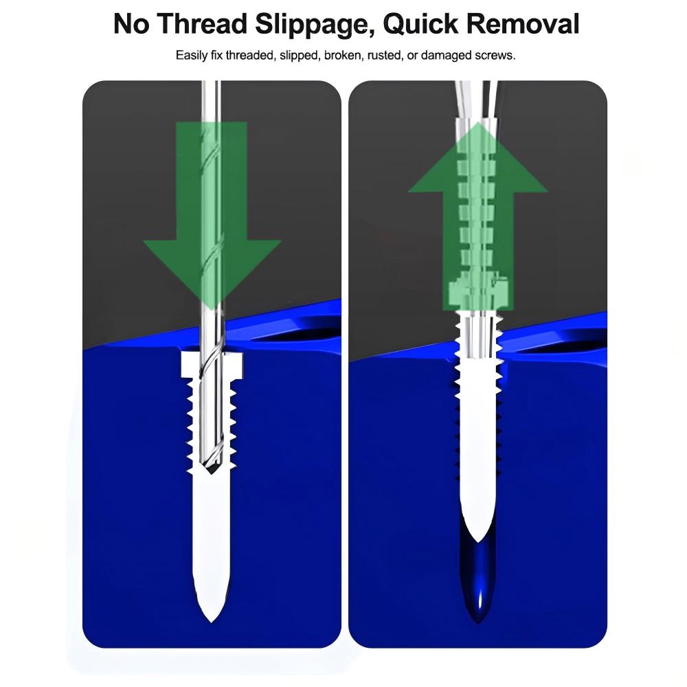 Extracteur de vis Relife TX1 pour extraction de vis cassée, 2 en 1