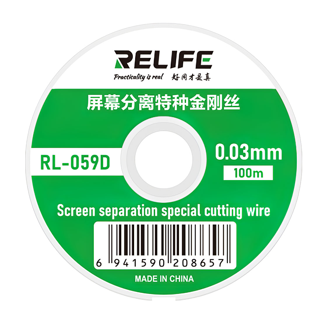 Fil de molybdène Relife RL-059D, 0,03 mm, 100 m