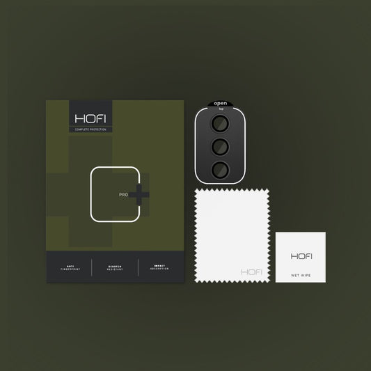 Film de protection Dos de l'appareil photo Dos de l'appareil photo HOFI CamRing PRO+ pour Samsung Galaxy S24+ S926, protégé par du verre, noir