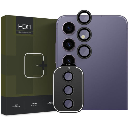 Film de protection Dos de l'appareil photo Dos de l'appareil photo HOFI CamRing PRO+ pour Samsung Galaxy S24+ S926, protégé par du verre, noir