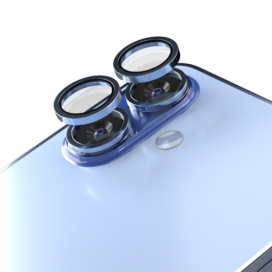 Film de protection pour caméra arrière Etteri pour Apple iPhone 17, Verre trempé, Bleu