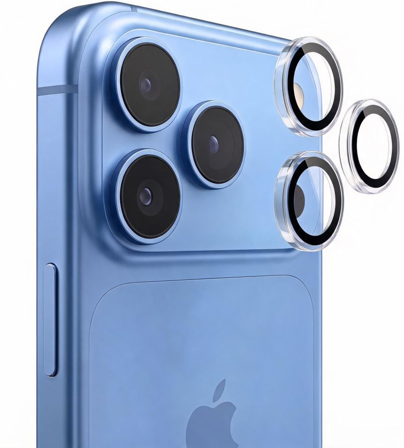Film de protection pour caméra arrière Tech-Protect CamRing Fit+ pour Apple iPhone 18 Pro / 18 Pro Max, Verre trempé, Transparent