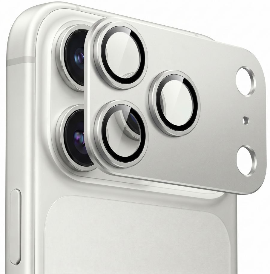 Film de protection pour caméra arrière Tech-Protect CamFull Fit+ pour Apple iPhone 18 Pro, Verre trempé, Argenté