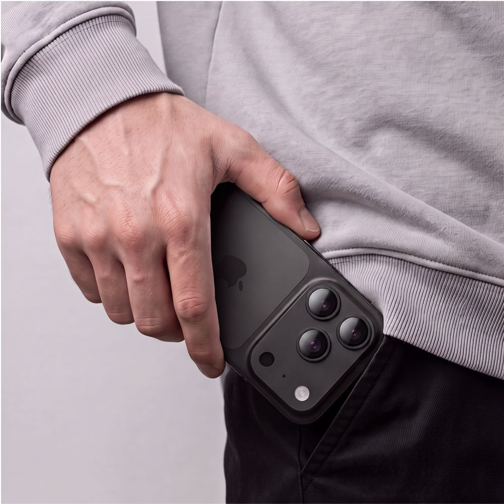 Film de protection pour caméra arrière Tech-Protect CamFull Fit+ pour Apple iPhone 18 Pro Max, Verre trempé, Noir