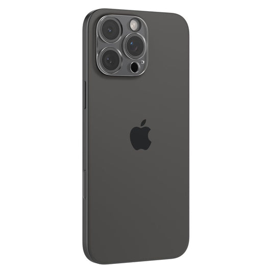Spigen Optik Film de protection de la caméra arrière pour Apple iPhone 15 Pro Max / 15 Pro, Protection du verre, Collage complet, Set 2 pièces, Transparent