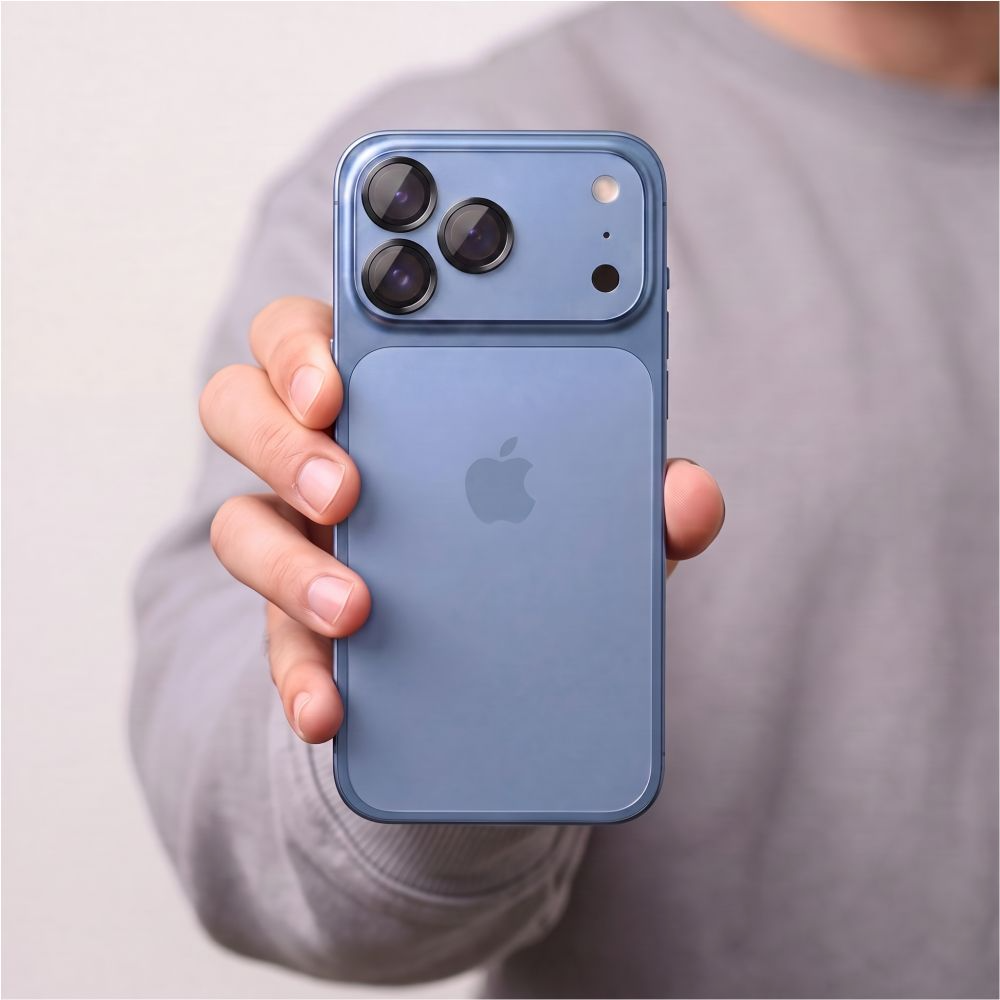 Film de protection pour caméra arrière Tech-Protect CamRing Fit+ pour Apple iPhone 18 Pro / 18 Pro Max, Verre trempé, Noir
