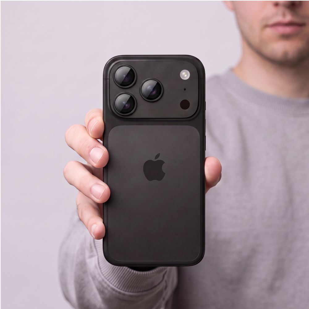 Film de protection pour caméra arrière Tech-Protect CamFull Fit+ pour Apple iPhone 18 Pro, Verre trempé, Noir