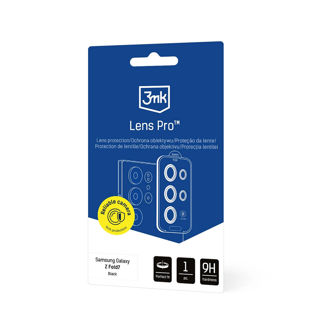 Film de protection pour caméra arrière 3MK Protection Pro pour Samsung Galaxy Z Fold7 F966, verre trempé, transparent