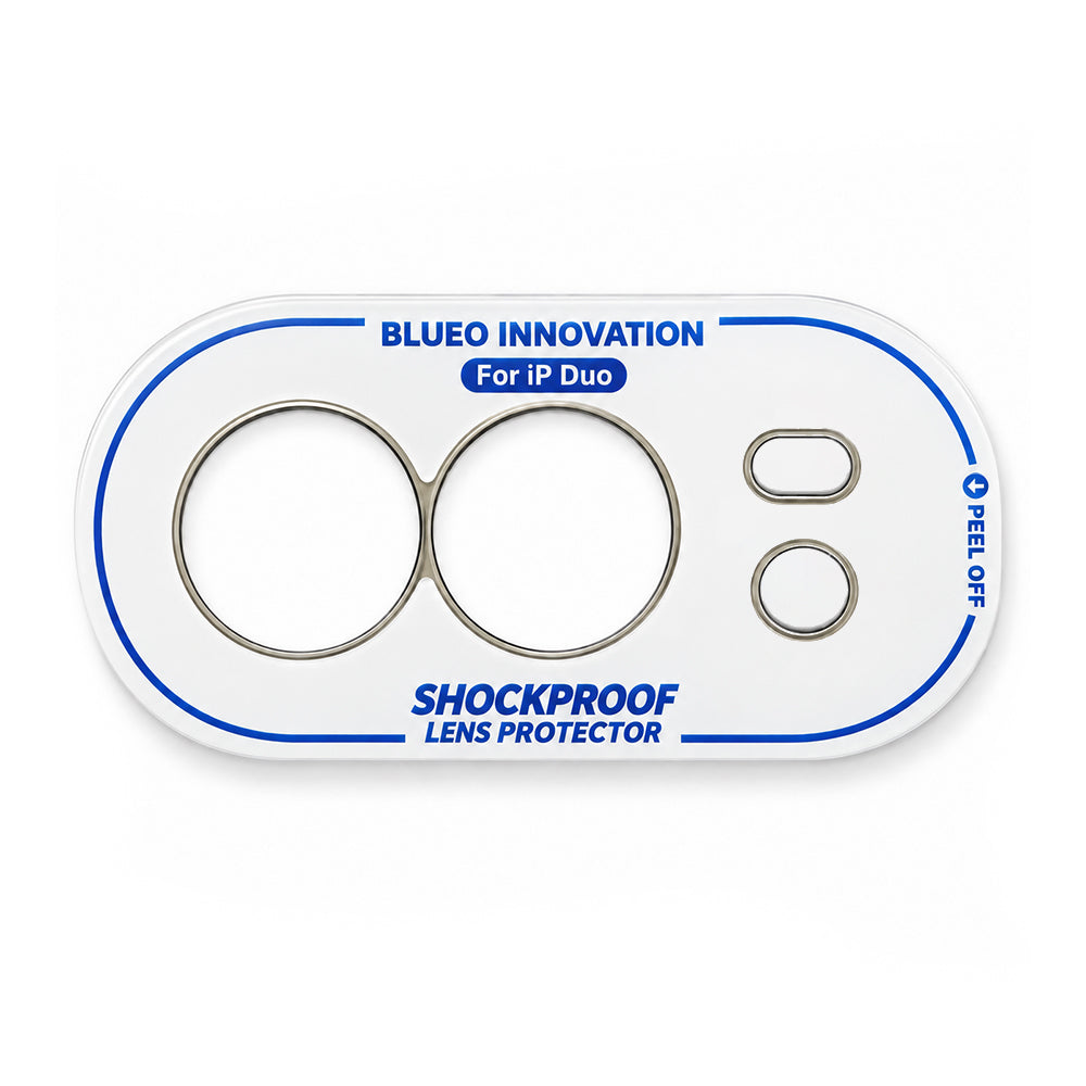 Protection pour caméra arrière Blueo Invisible pour Apple iPhone Duo, plastique
