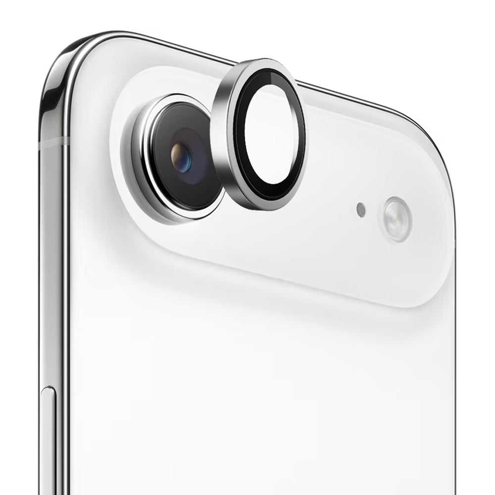 Film de protection Caméra Arrière Blueo Metal Frame pour Apple iPhone 17 Air, Verre Trempé, Argenté