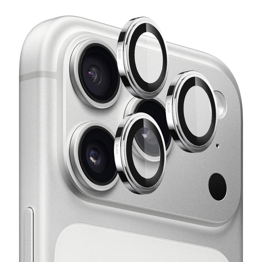 Blueo Sapphire Crystal Rear Camera Protection Film for Apple iPhone 17 Pro Max / 17 Pro, Tempered Glass, Silver