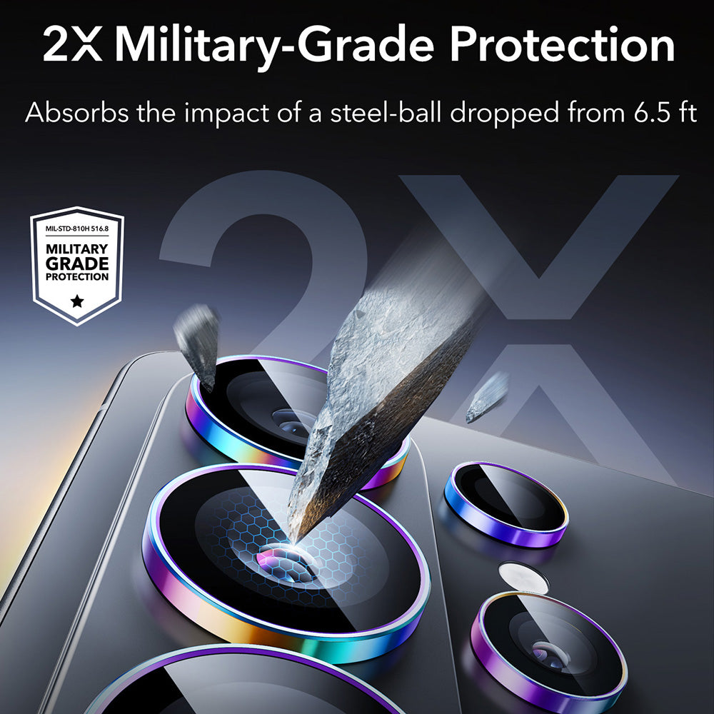 Film de protection pour caméra arrière ESR Armorite pour Samsung Galaxy S26 Ultra S948, Verre Trempé, Multicolore