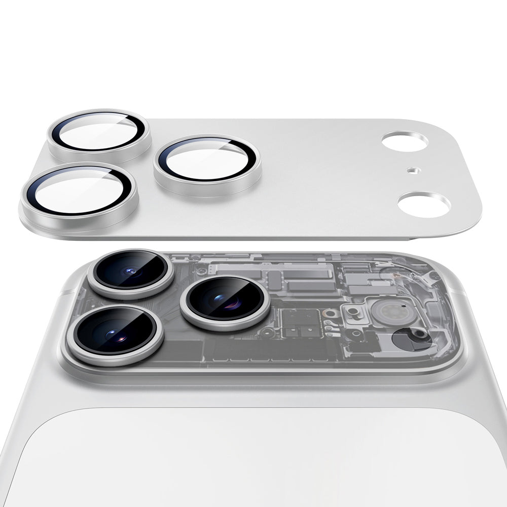 Film de protection pour caméra arrière ESR Armorite Pro pour Apple iPhone 18 Pro Max, Verre trempé, Argenté