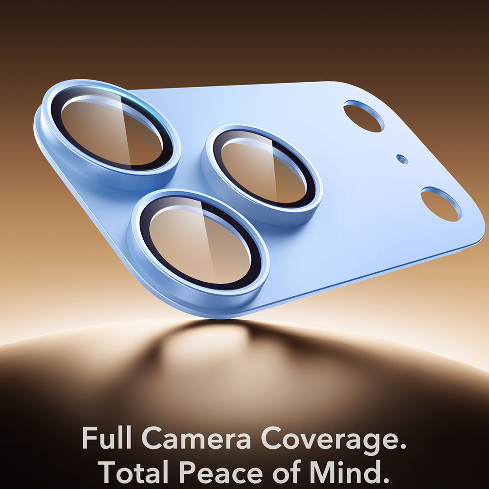 Film de protection pour caméra arrière ESR Armorite Pro pour Apple iPhone 18 Pro, Verre trempé, Bleu