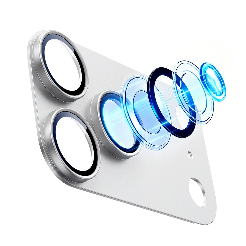 Film de protection pour caméra arrière ESR Armorite Pro pour Apple iPhone 18 Pro, Verre trempé, Argenté