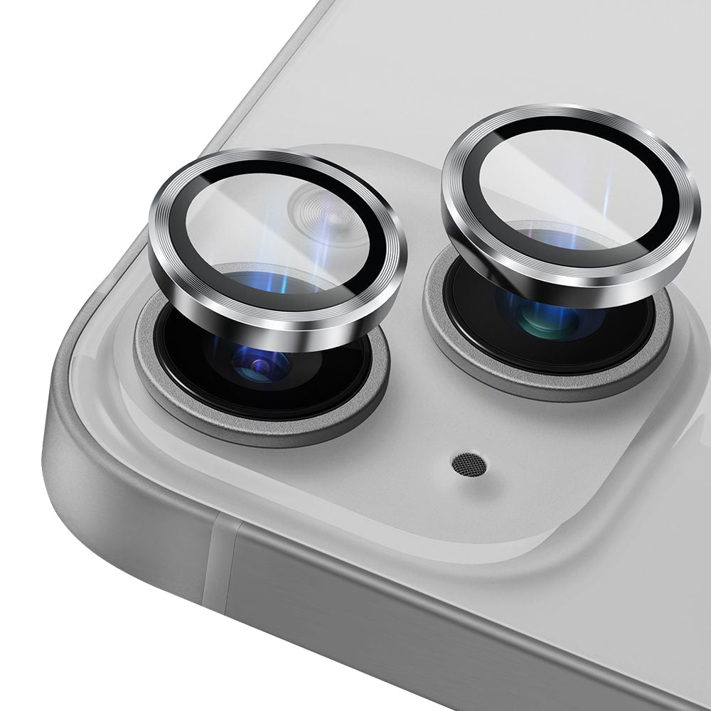 Film de protection pour caméra arrière Lito S+ pour Apple iPhone 14, Verre trempé, Argenté