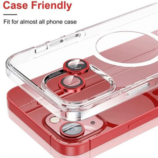 Film de protection pour caméra arrière Lito S+ pour Apple iPhone 14, Verre trempé, Rouge