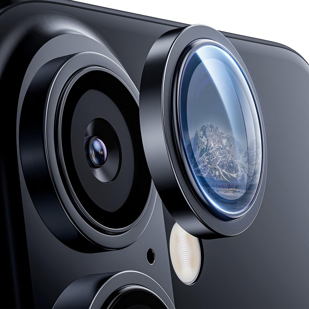 Film de protection pour caméra arrière Lito S+ pour Apple iPhone 17, Verre Trempé, Noir