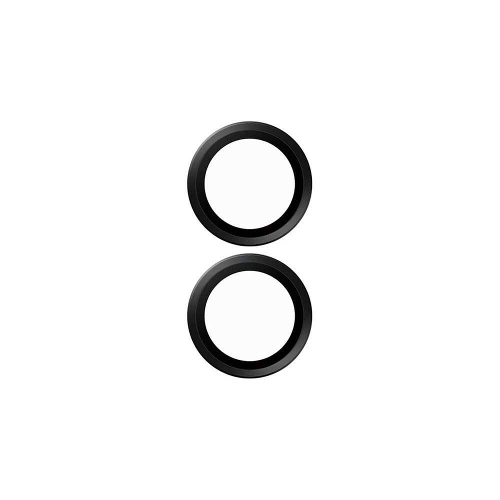 Film de protection Caméra Arrière PanzerGlass Hoops pour Apple iPhone 16 Plus / 16, Verre Trempé, Noir