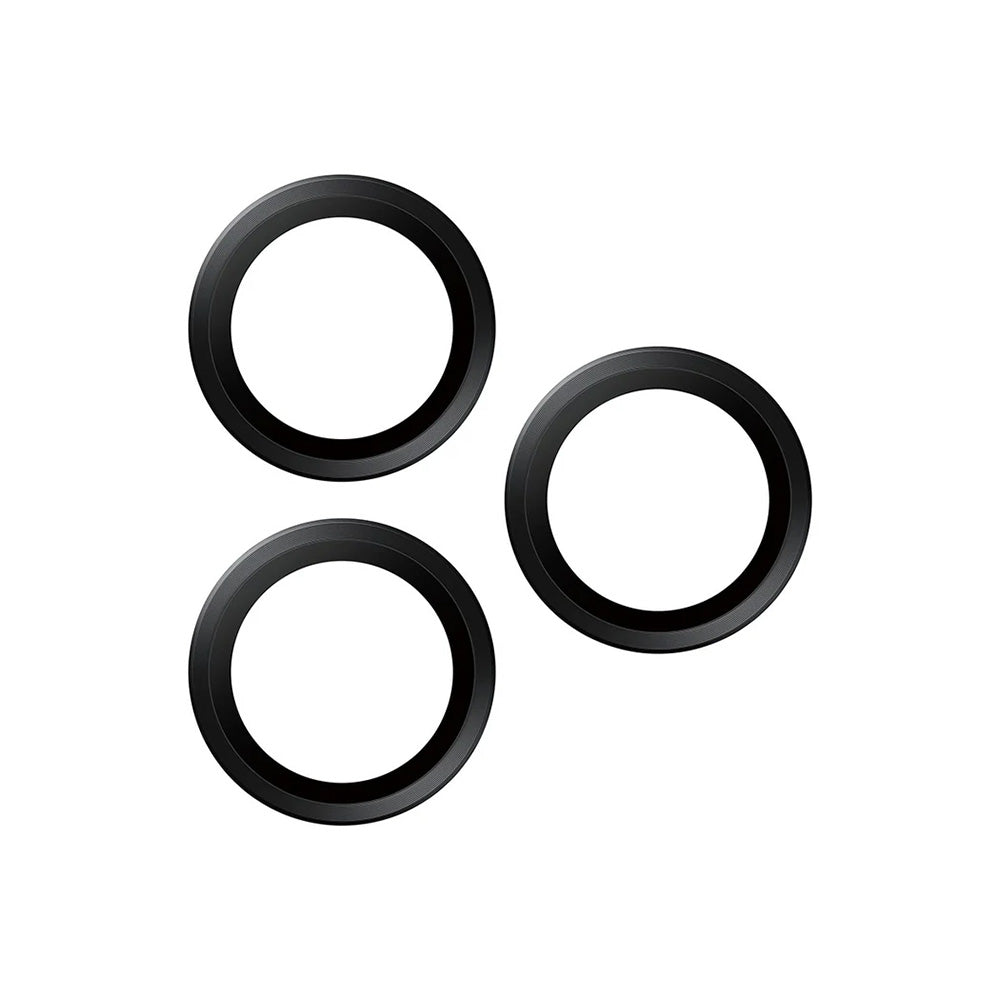 Film de protection pour caméra arrière PanzerGlass Hoops pour Apple iPhone 17 Pro Max / 17 Pro / 16 Pro Max / 16 Pro, Verre Trempé, Noir