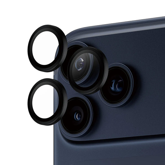 Film de protection pour caméra arrière PanzerGlass Hoops pour Apple iPhone 17 Pro Max / 17 Pro / 16 Pro Max / 16 Pro, Verre Trempé, Noir