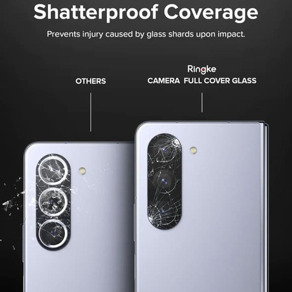 Film de protection pour caméra arrière Ringke pour Samsung Galaxy Z Fold5 F946, Verre trempé, Lot de 2 pièces, Transparent