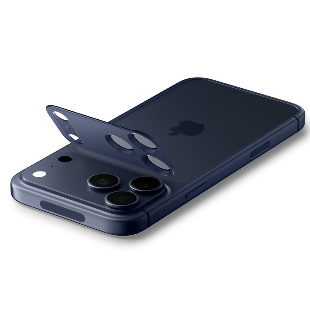 Film de protection pour caméra arrière Spigen GlastR EZ FIT Optik Pro XL pour Apple iPhone 17 Pro Max, Verre Trempé, Bleu AGL10651