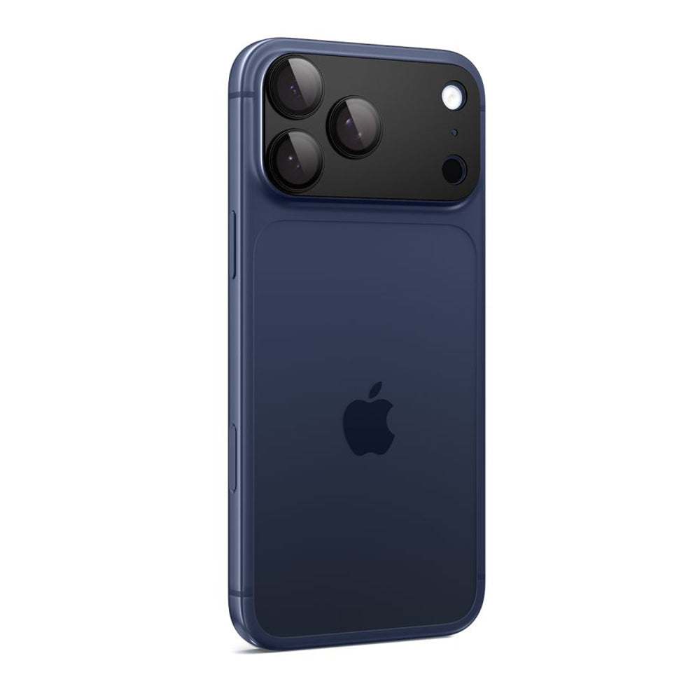 Film de protection pour caméra arrière Spigen GlastR EZ FIT Optik Pro XL pour Apple iPhone 17 Pro Max, Verre Trempé, Noir AGL10649