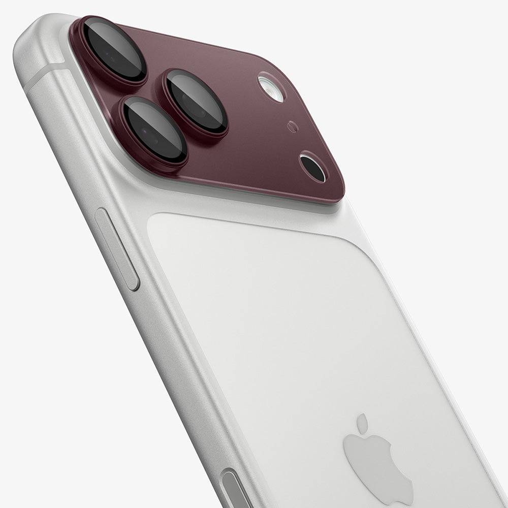 Film de protection pour caméra arrière Spigen GlastR EZ FIT Optik Pro XL pour Apple iPhone 18 Pro Max, Verre trempé, Rouge AGL12040