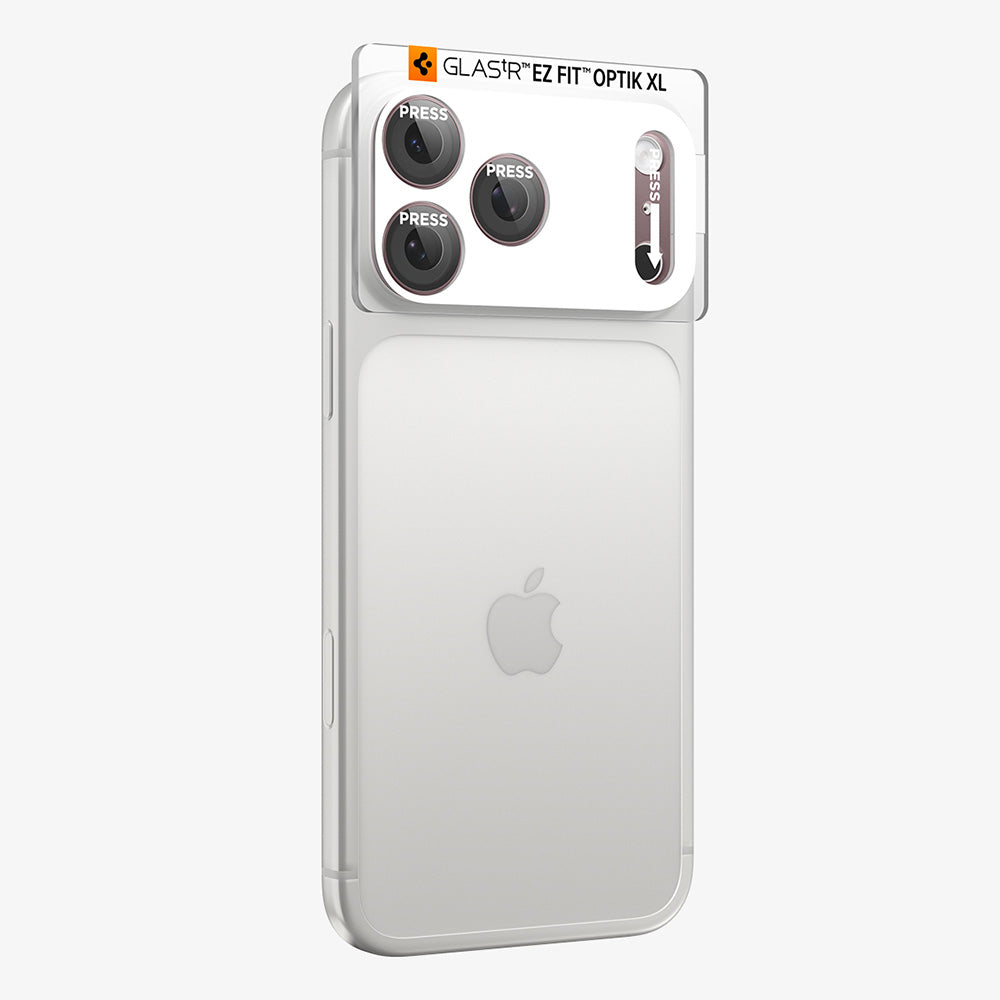 Film de protection pour caméra arrière Spigen GlastR EZ FIT Optik Pro XL pour Apple iPhone 18 Pro Max, Verre trempé, Rouge AGL12040